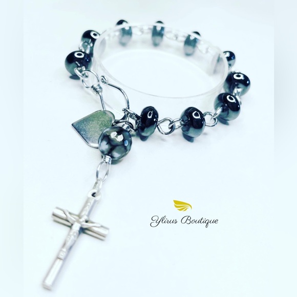 ✨Hematite crystal pendulum and bracelet ✨💫 - Picture 1 of 7